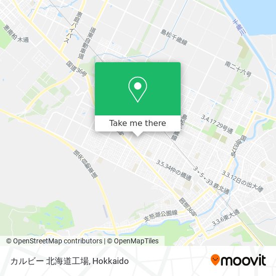 カルビー 北海道工場 map