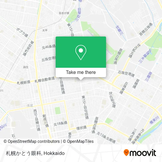 札幌かとう眼科 map
