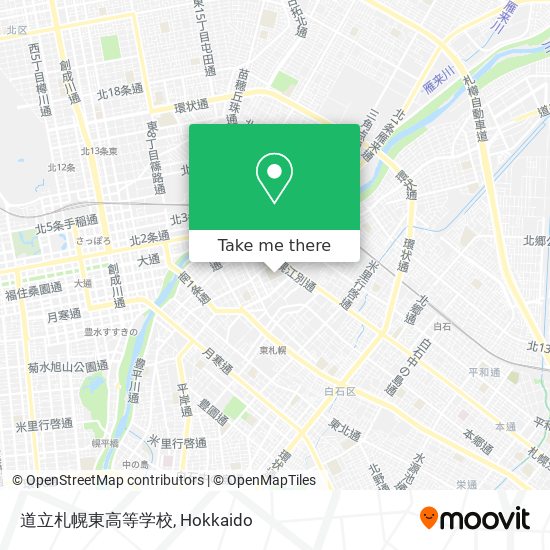 道立札幌東高等学校 map