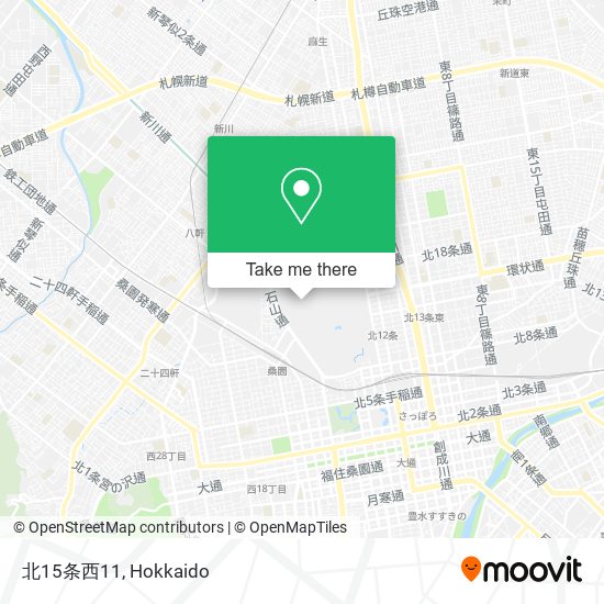 北15条西11 map