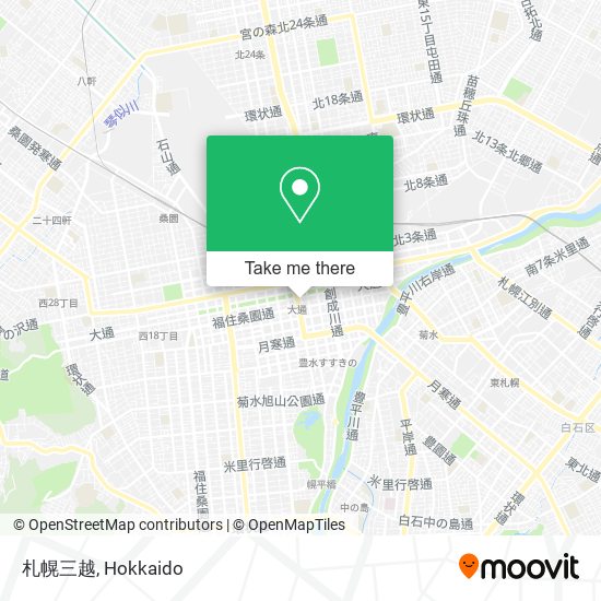 札幌三越 map