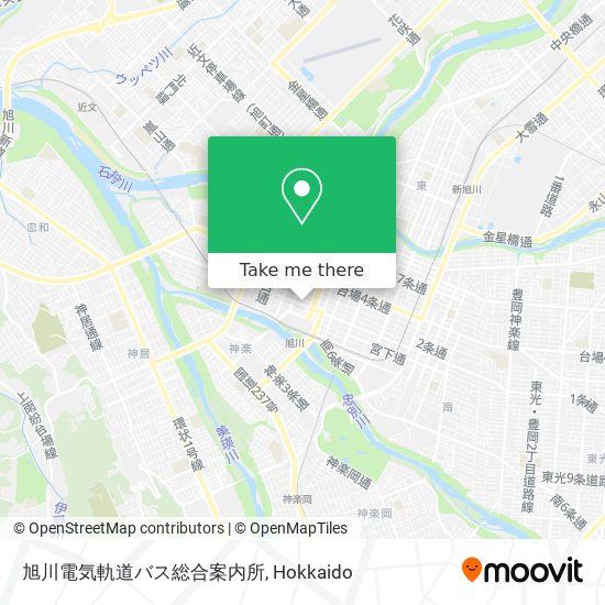 旭川電気軌道バス総合案内所 map