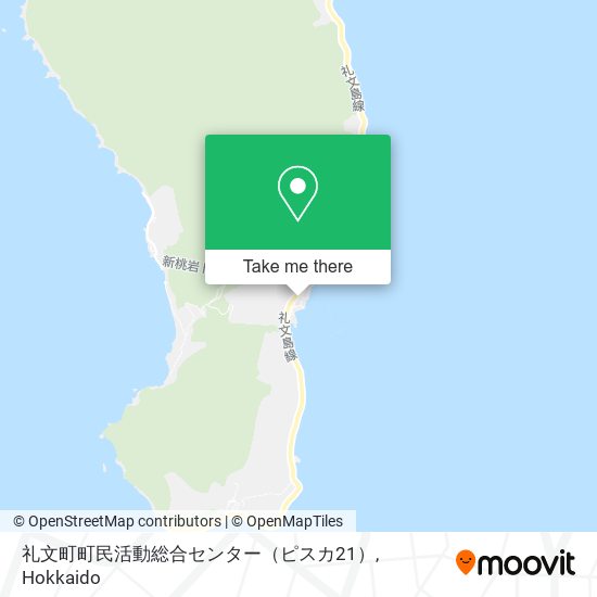 礼文町町民活動総合センター（ピスカ21） map