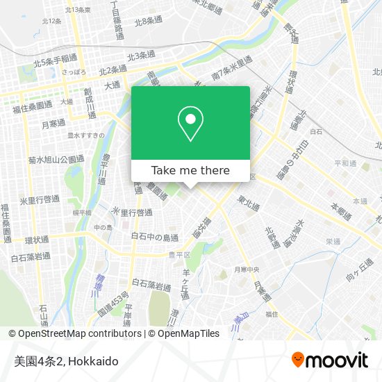 美園4条2 map