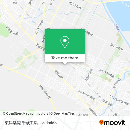 東洋製罐 千歳工場 map