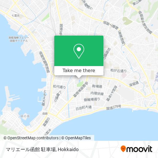 マリエール函館 駐車場 map