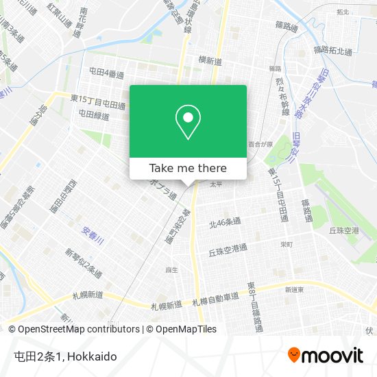 屯田2条1 map