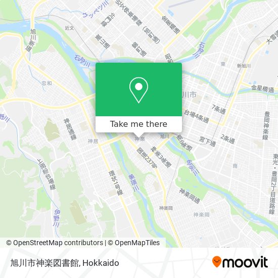 旭川市神楽図書館 map