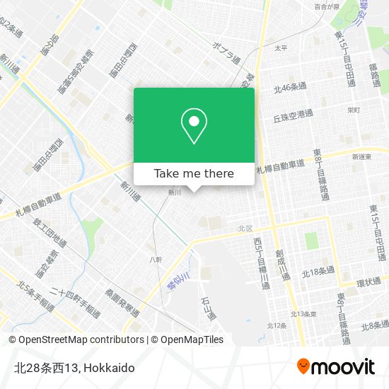 北28条西13 map