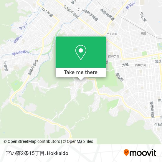 宮の森2条15丁目 map