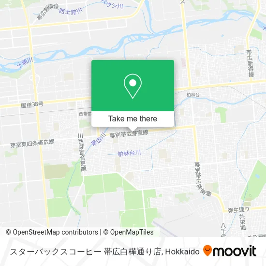 スターバックスコーヒー 帯広白樺通り店 map