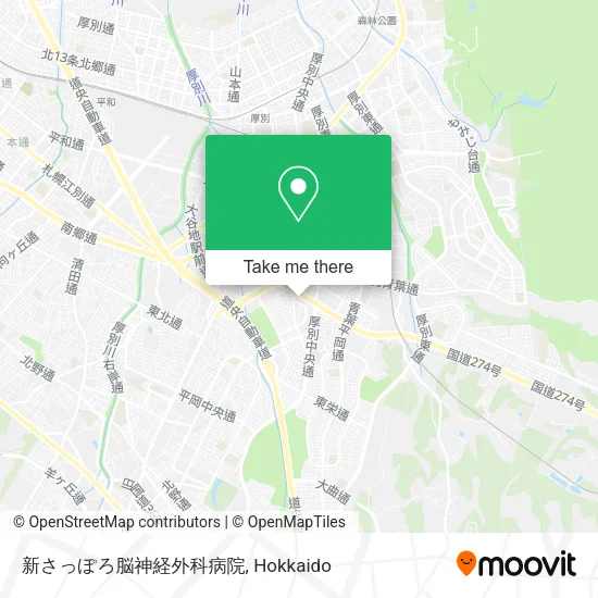 新さっぽろ脳神経外科病院 map