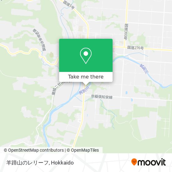 羊蹄山のレリーフ map