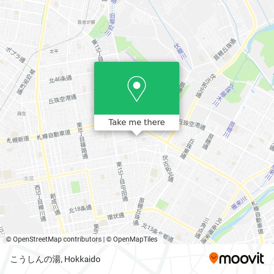 こうしんの湯 map