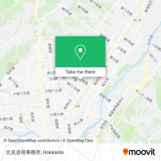 北見道税事務所 map