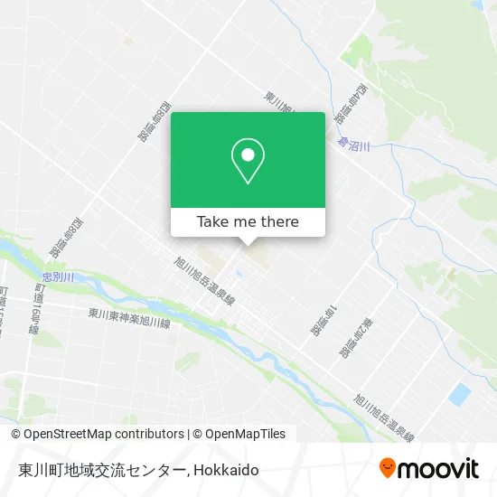 Higashikawa Town Community Exchange Center map