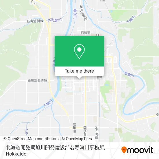 Hokkaido Development Bureau Asahikawa Development Construction Department Nayoro River Office map