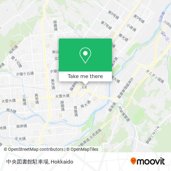 中央図書館駐車場 map