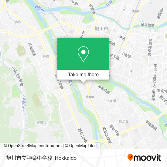 旭川市立神楽中学校 map