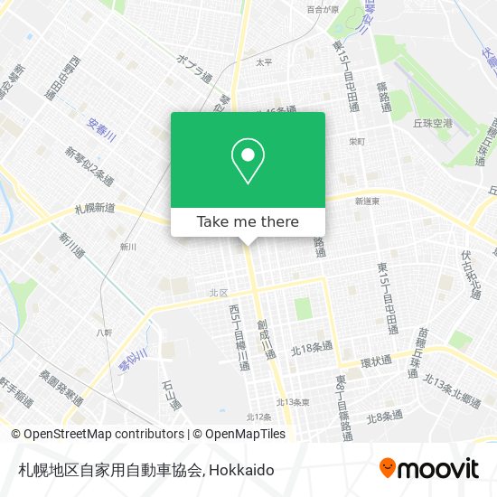 How To Get To 札幌地区自家用自動車協会 In 札幌市 By Bus