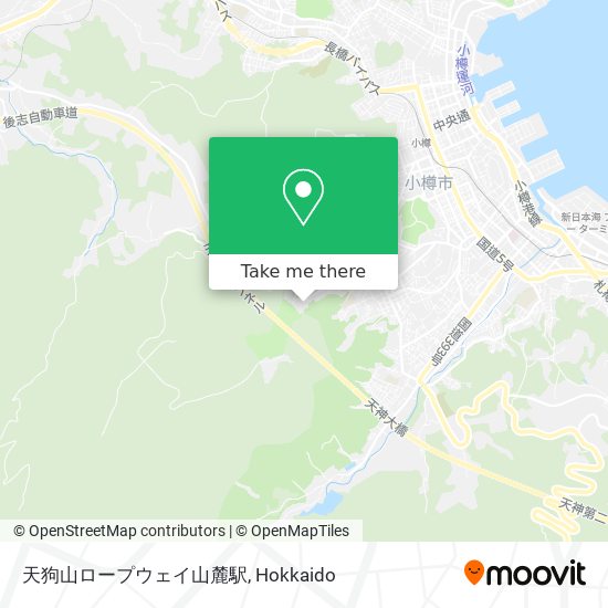 天狗山ロープウェイ山麓駅 map