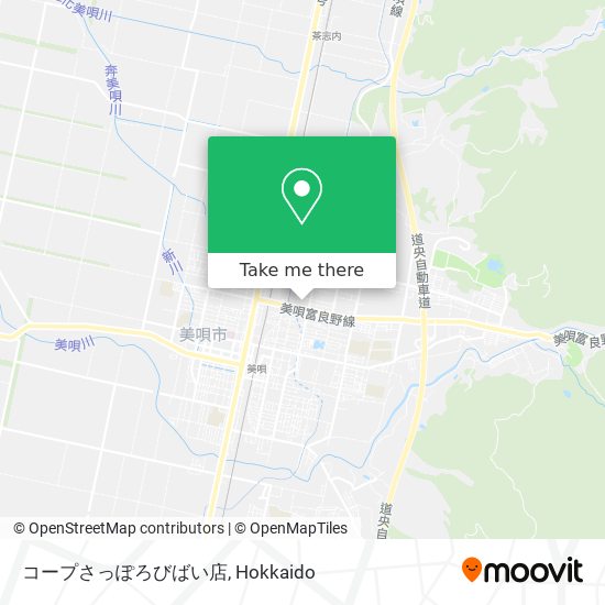 コープさっぽろびばい店 map