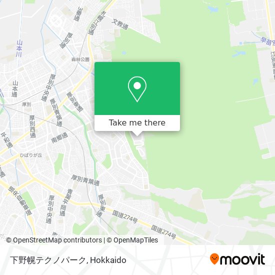 下野幌テクノパーク map