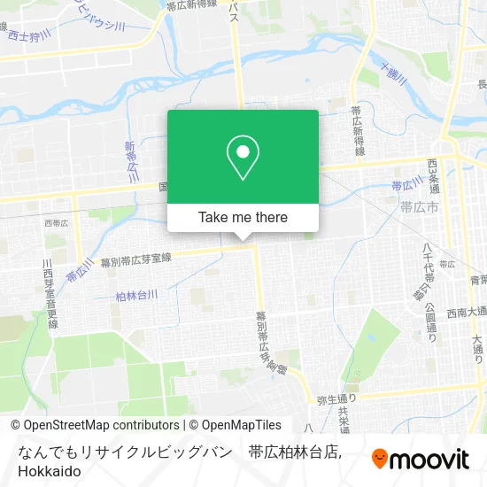 なんでもリサイクルビッグバン　帯広柏林台店 map