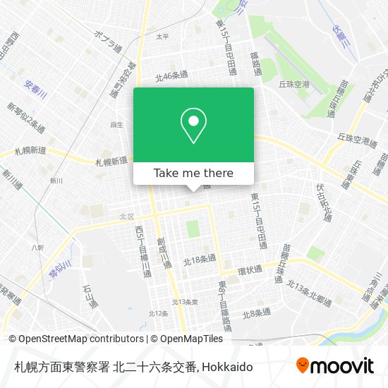 札幌方面東警察署 北二十六条交番 map