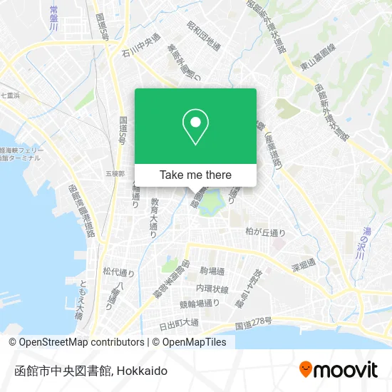 Hakodate Central Library map