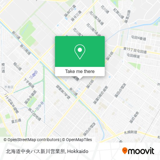北海道中央バス新川営業所 map