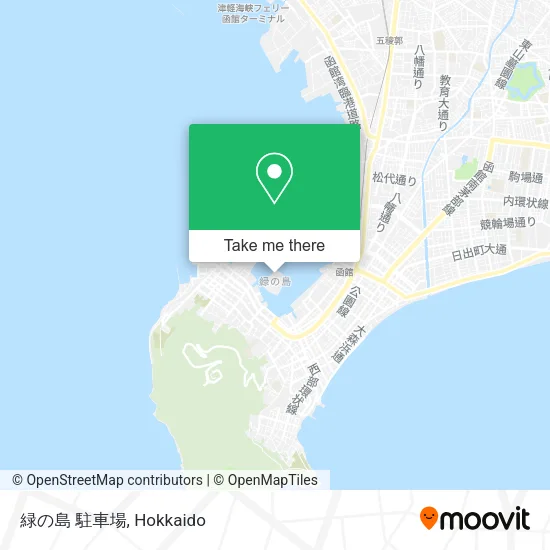 緑の島 駐車場 map