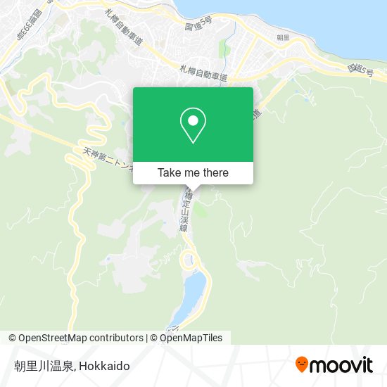 朝里川温泉 map