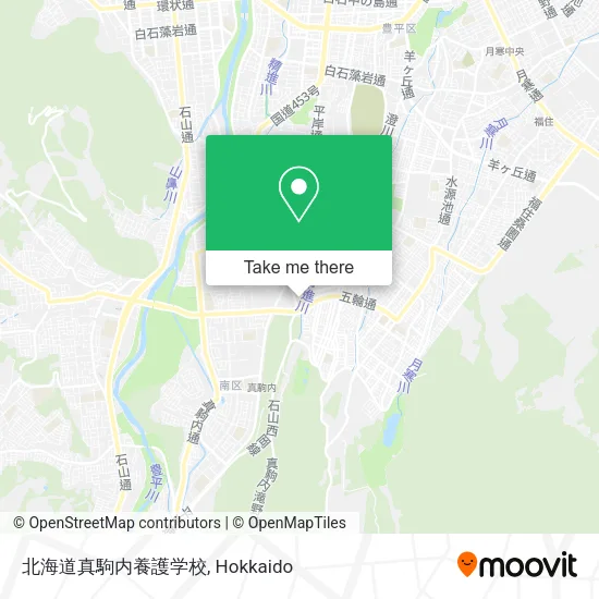 北海道真駒内養護学校 map
