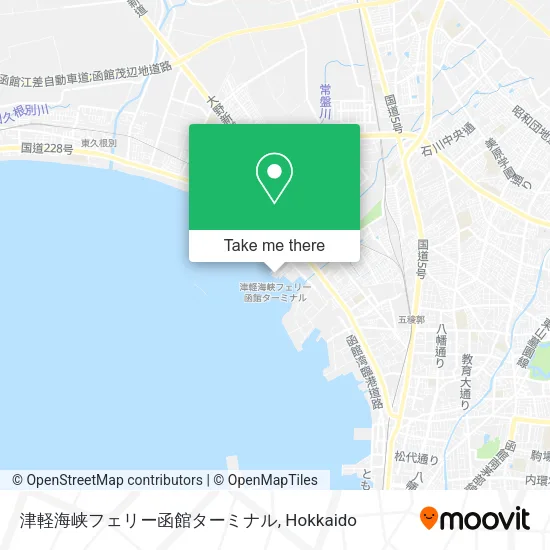 Tsugaru Strait Ferry Hakodate Terminal map