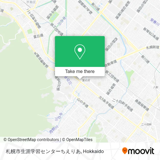 札幌市生涯学習センターちえりあ map