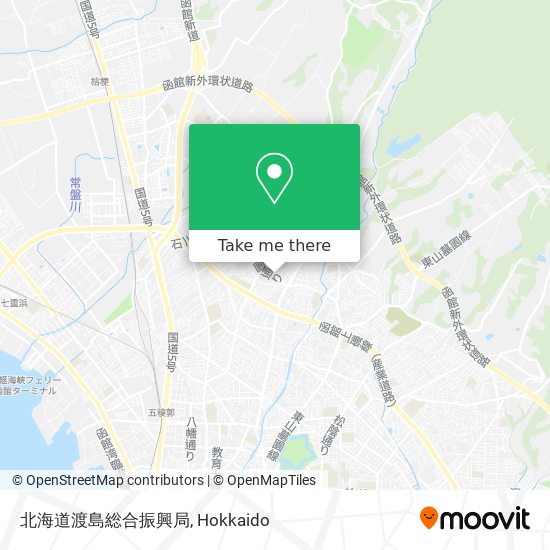 北海道渡島総合振興局 map
