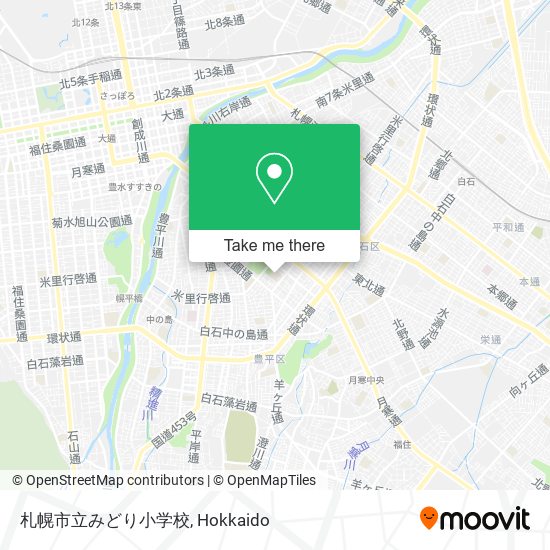 札幌市立みどり小学校 map