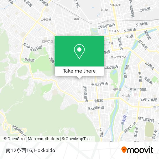 南12条西16 map