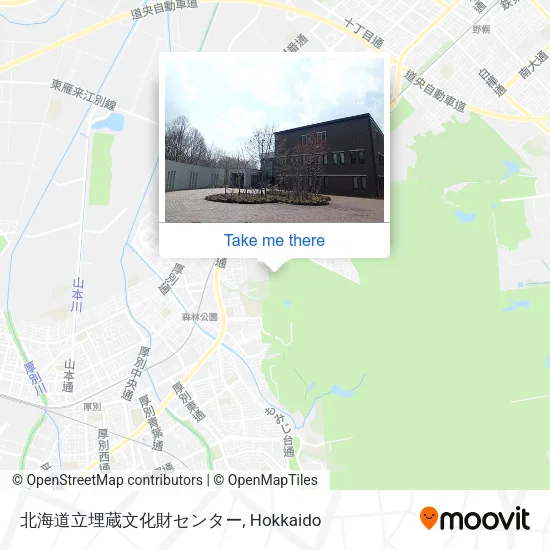 北海道立埋蔵文化財センター map