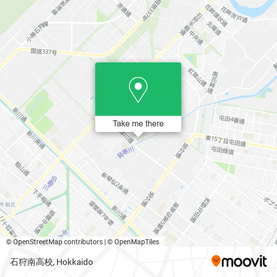 石狩南高校 map