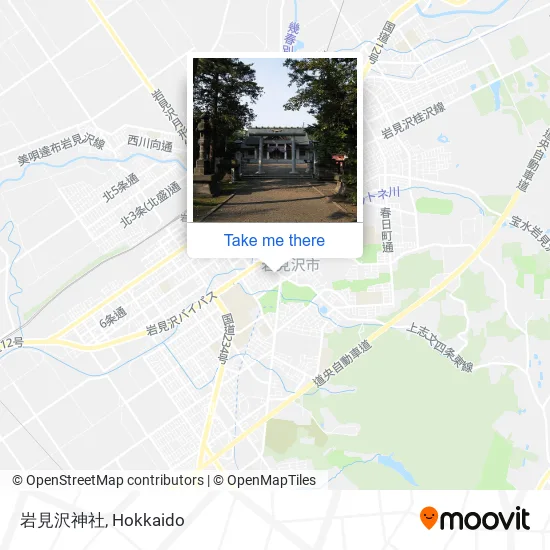岩見沢神社 map