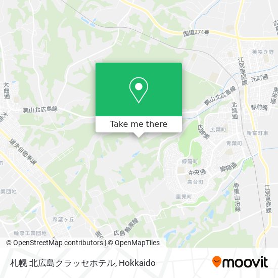 札幌 北広島クラッセホテル map