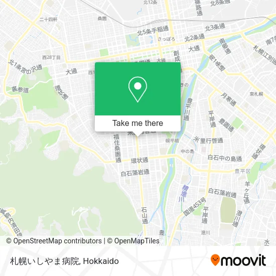 札幌いしやま病院 map