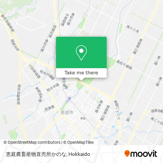 恵庭農畜産物直売所かのな map