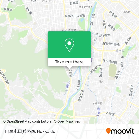 山鼻屯田兵の像 map