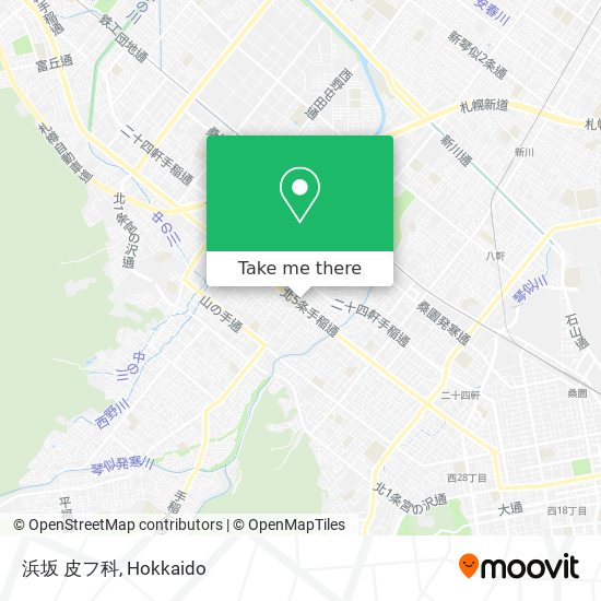 浜坂 皮フ科 map