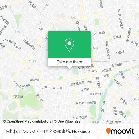 在札幌カンボジア王国名誉領事館 map
