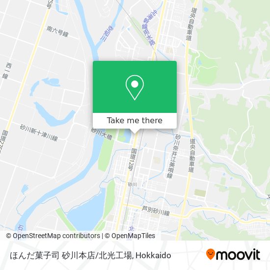 ほんだ菓子司 砂川本店/北光工場 map