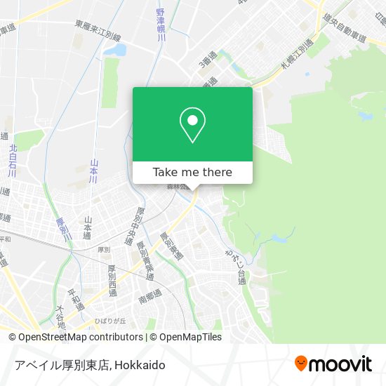 アベイル厚別東店 map
